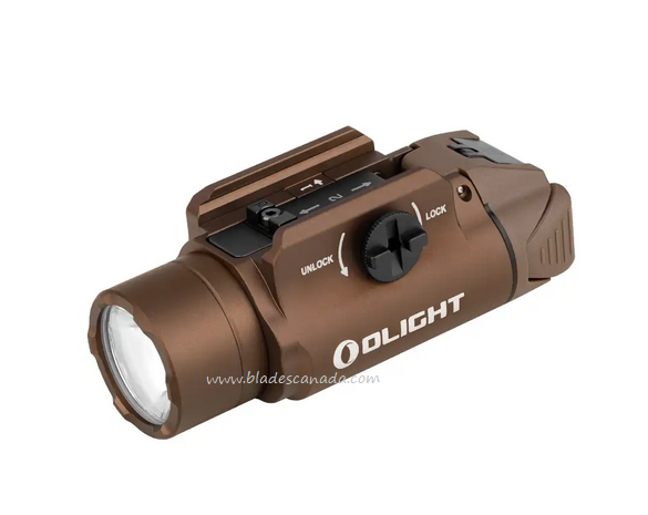 Olight PL-3 Valkyrie Rail Mount Light, Desert Tan - 1,300 Lumens